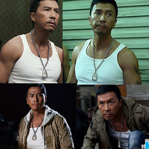 泰国佛系牌甄子丹明星同款佛牌项链男泰国霸气两挂三挂钛钢象鼻神