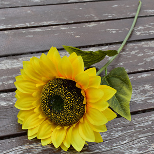 单支仿真向日葵假花单朵太阳花学校运动会舞蹈手持道具花装饰插花