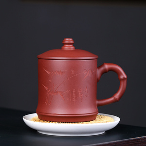 宜兴紫砂杯男士带盖纯手工盖杯大容量办公室杯子茶具正宗紫砂茶杯