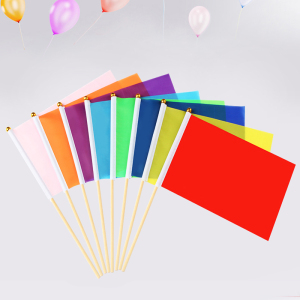 手拿小彩旗小白小黄旗定制定做小红旗舞蹈幼儿园小旗子记号分类旗