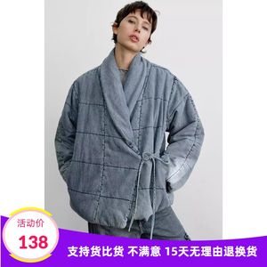 DATA ZARA 2023秋季新品 女装牛仔棉衣 宽松夹克外套 8197265 400