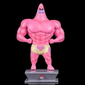 ad慕晶淘宝肌肉派大星配呆呆兽头套gk手办海绵宝宝可梦卡通猛男动画