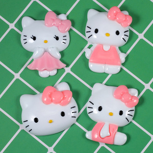 卡通动物猫咪大号kt猫 手工diy材料奶油胶滴胶手机壳树脂配件