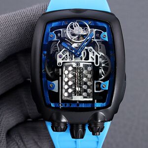 捷克豹布加迪天体陀飞轮16缸发动机 tourbi llon腕表机械男士手表