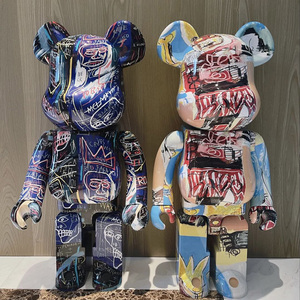 bearbrick 积木熊1000% 巴斯奎特6代暴力熊巴斯奎特系列公仔摆件