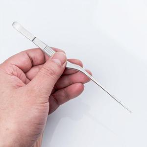 采耳技师弯柄耳镊专业夹子家用神器挖耳朵专用儿童掏耳小圆头镊子