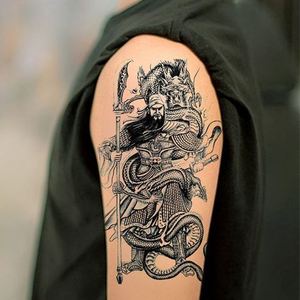 关公纹身贴关羽