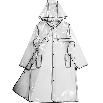 新款时尚韩版女式加厚透明成人雨衣雨披电动车自行车户外欧美风11