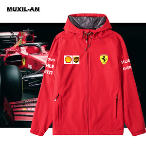 f1法拉利车队ferrari改装定制赛车训练服秋冬新款男夹克冲锋衣外