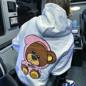 drew贾斯汀比伯同款changes专辑周边小众潮牌宽松情侣小熊卫衣男