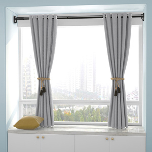 伸缩杆固定托架窗帘杆免打孔杆子隔断固定器门帘调节杆支撑罗马杆