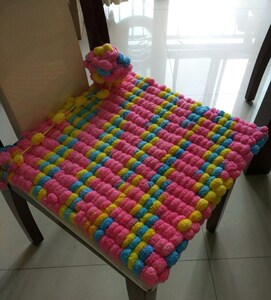 大球球汽车球勾座垫钩坐垫沙发垫毛线特价椅子手编棒针粗葡萄地毯