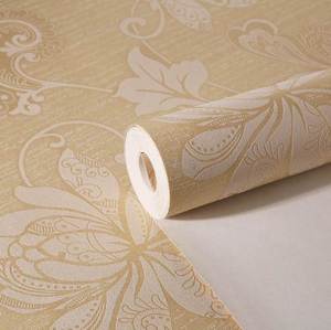 自粘墙纸自贴背面带胶大花无纺布女孩温馨田园卧室客厅背景墙壁纸