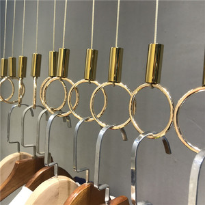 服装店金色钢丝吊环挂衣架绳子挂钩 挂衣服吊架吊挂悬挂橱窗女装