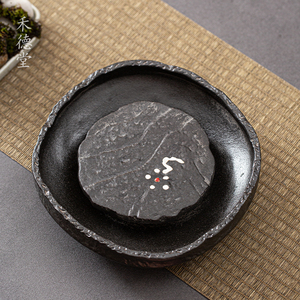 禾德堂 粗陶壶承陶瓷小干泡台隔热垫养壶托茶壶底座功夫茶道配件