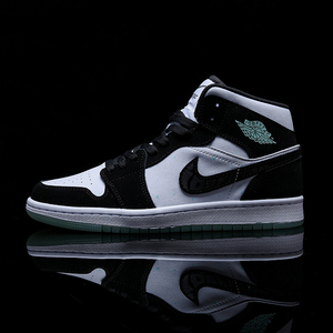 恩科比aj男鞋正版官网正品高帮篮球板鞋aj1夜光黑白熊猫女