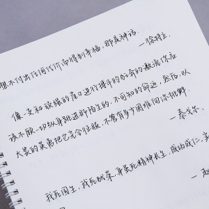 字体速成文艺硬笔书法漂亮大学生成年人初中生初学者男女生现代行书