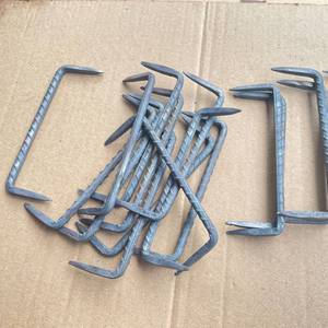 抓钉马钉圆钢扒钉马王钉草坪抓钉两头钉u型建筑铁钉钢钉蚂蟥锔钉