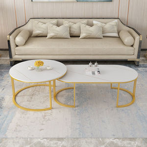 新北欧风茶几简约现代客厅家用小户型组合圆角钢化玻璃茶几沙发边