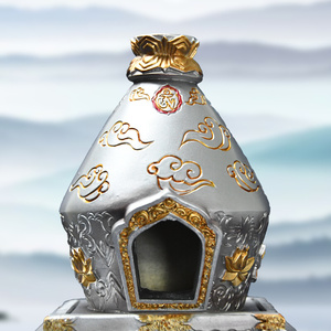 000人付款淘宝藏式烟供炉煨桑炉家用室内香炉供佛香薰炉食炉藏式树脂