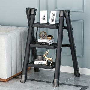 伸缩楼梯室外椅一体人家用迷你小不锈钢安全书柜图凳子拉伸折叠变