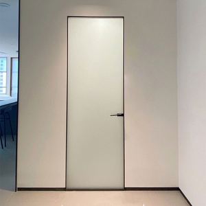 无框玻璃平开门