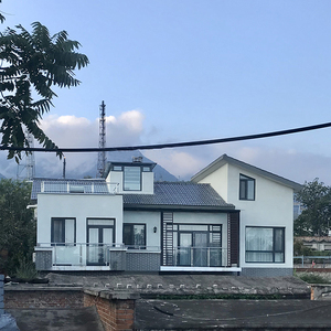 简约现代别墅设计图纸乡村一二层半新农村自建房屋建筑施工效果图