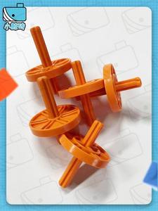 兼容乐高大颗粒积木乐博士幼儿双向动力套装散件滑轮短轴