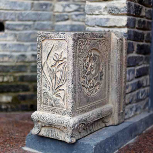 060人付款淘宝仿石雕中式别墅庭院小抱鼓石门当门墩石墩门口家用石鼓