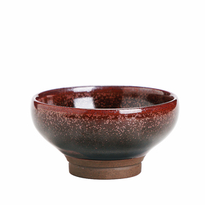 李为成柴烧建盏品茗杯金斑天目窑变全手工陶瓷个人杯喝茶主人杯