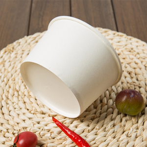 90辛景旗舰店天猫牛皮纸打包盒一次性泡面碗外卖纸质餐盒圆形纸碗带