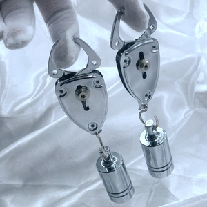 00tb991363860淘宝金属不锈钢三链乳夹双峰乳头夹咪咪夹奶
