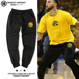 金州勇士队库里30号篮球宽松训练休闲男士运动束脚潮牌卫裤子球裤