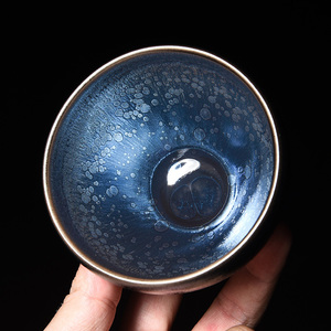 002人付款天猫风靡 家用建阳铁胎曹永旺名家建盏茶杯