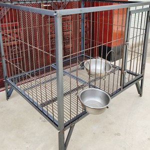 狗笼中大型犬特大号加厚角钢钢筋子母笼室外马犬狗场专用定做拆卸