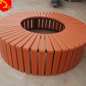 围树椅广场户外圆椅塑木公园椅树围椅定做圆形幼儿园座椅防腐木凳