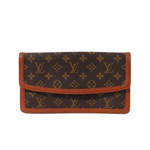 中古95新lv/路易登威斜跨红皮信封包/单肩手拿包/植鞣革内里更新