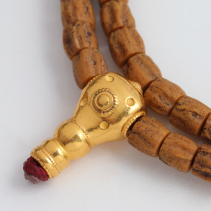 【拾忆出品】热振百香籽手串文玩配饰黄金潜水艇三通藏传三通佛头