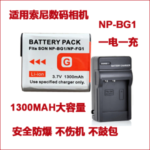 适用 索尼W200 W210 W220 W230 WX1 HX7 HX9相机NP-BG1电池充电器