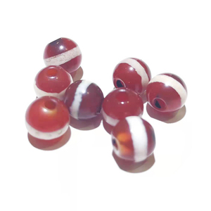 悦康天珠6mm红玉髓一线圆珠