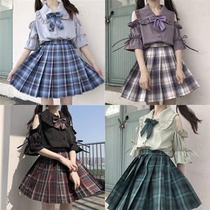 jk制服裙女套装小学生学院风儿童校服初中学生班服少女两件套裙子