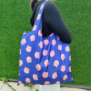 结实可折叠购物袋超市环保袋便携式手提布袋买菜包大容量防水时尚