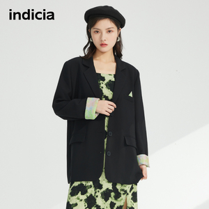 the indicia标记女装2022年春季新款休闲西装宽松气质通勤外套