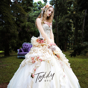 tiglily蔻铃兰爱丽丝系列主持宴会森系人气晚礼服alice爱丽丝c120