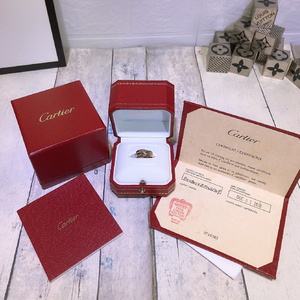 卡地亚戒指三环钻