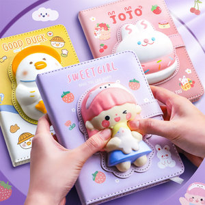 咔巴熊解压本减压笔记本a5网红特色创意卡通可爱学生日记本子