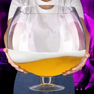 超大啤酒杯特大号霸王杯巨形英雄杯大容量巨大红酒杯巨型大号酒杯