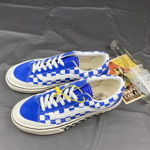 tb986860097淘宝vans范斯女鞋安纳海姆奶蓝色棋盘格低帮情侣帆布鞋