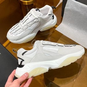 2023春季新款高定版本amiri骨头鞋真皮厚底王一博同款骨骼老爹鞋