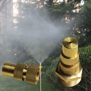 全铜雾化喷头园艺工地除尘工程防尘降温水雾喷淋头农用喷雾器喷